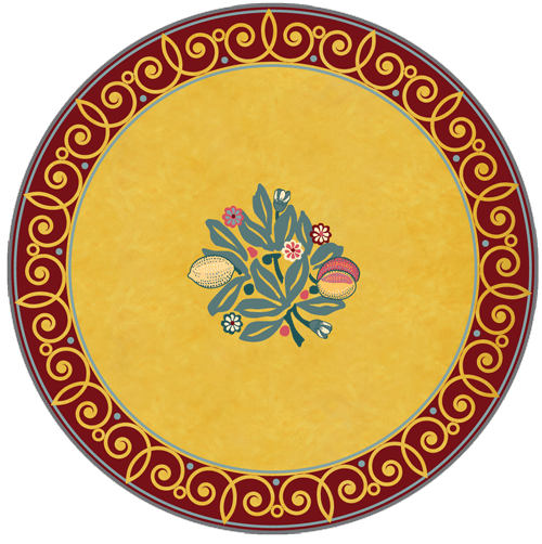 classic circular mat