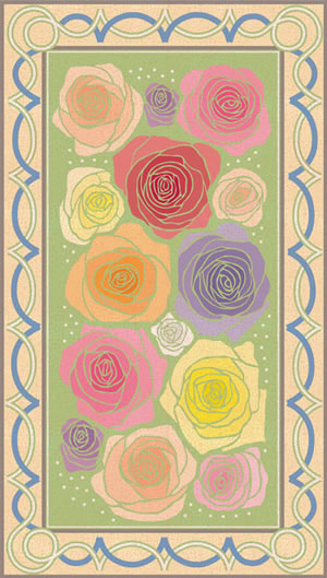roses large mat
